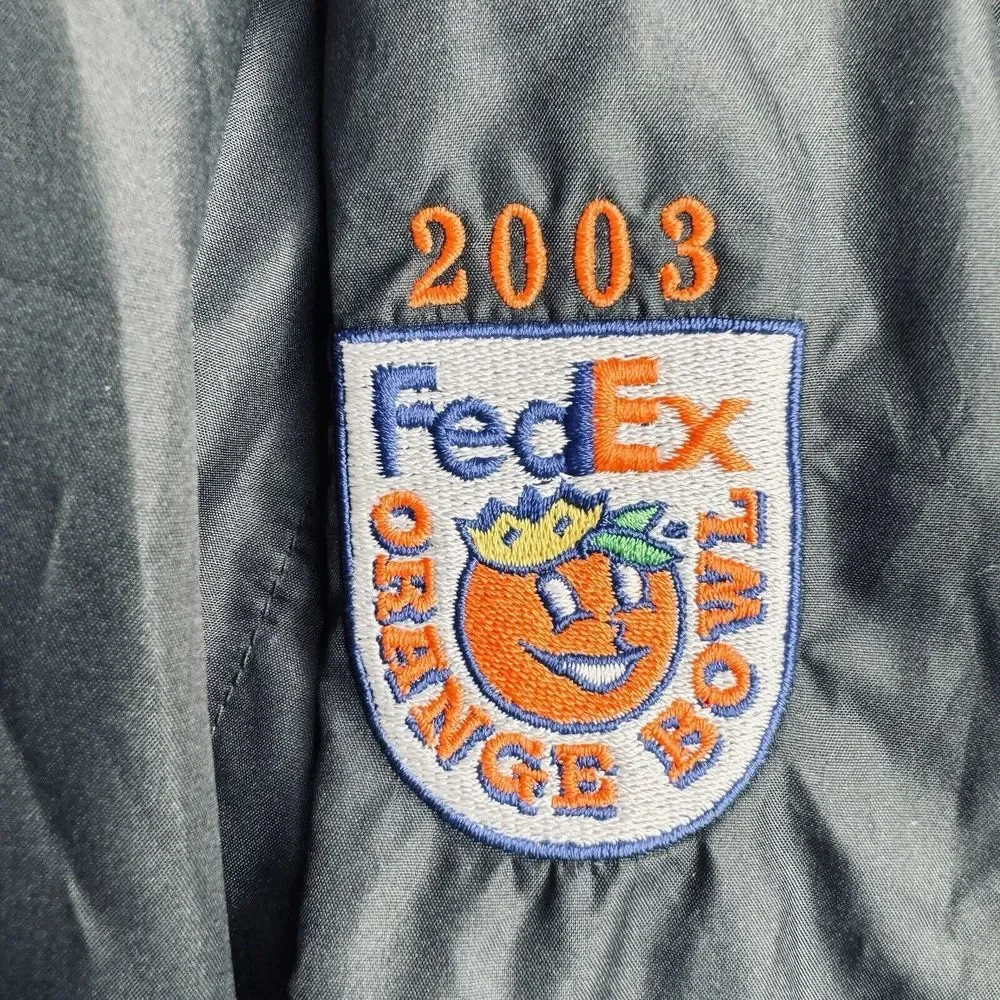 Vtg Nike Iowa‎ Football Windbreaker NEW Men L Center Swoosh Jacket 2003 Bowl Y2K